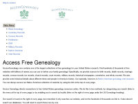 accessgenealogy.com Thumbnail