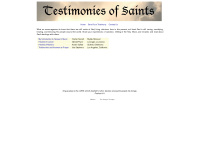 Testimoniesofsaints.com