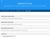Matthew713.com