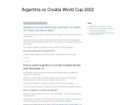 Soccerargentinacroatiaworldcup2022.blogspot.com