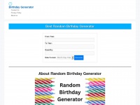 Randombirthdaygenerator.com