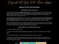 deposit5get100freespins.com