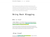 Bringback.blog