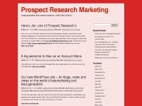 prospectresearchmarketing.wordpress.com Thumbnail