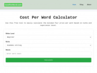 costperword.com