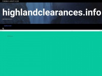 highlandclearances.info Thumbnail