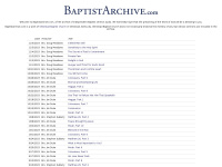 baptistarchive.com Thumbnail