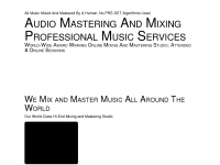 audio-mastering-mixing.com Thumbnail