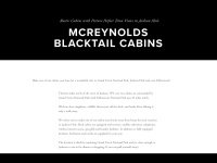 Mcreynoldsblacktailcabins.com