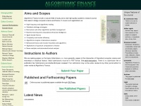 algorithmicfinance.org