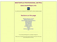 masterfilepro.info Thumbnail