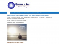 Meditationiseasy.com