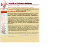 physicalscienceediting.com
