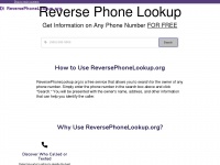 reversephonelookup.org Thumbnail