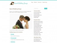 Secretweddingsongs.com