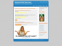 keyword-list-tool.com Thumbnail