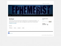 Ephemerist.wordpress.com