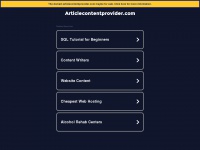 Articlecontentprovider.com