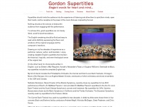 Gordonsupertitles.com
