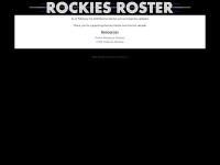 Rockiesroster.com