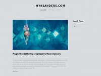 Myksanders.com