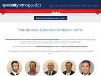 specialtyorthopaedics.com.au Thumbnail
