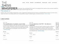 thesiswhisperer.com Thumbnail