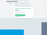 Math-tutor.ca