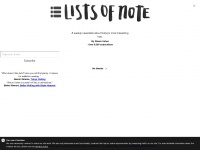listsofnote.com Thumbnail