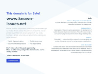 known-issues.net