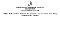 Randyduncan.net