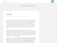 Wonderwhat.net