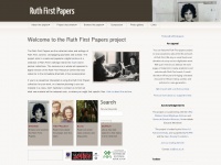 Ruthfirstpapers.org.uk
