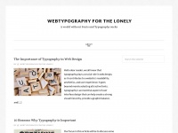 webtypographyforthelonely.com