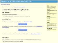 accdbpasswordrecovery.com Thumbnail