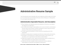 administrativeresume.org Thumbnail