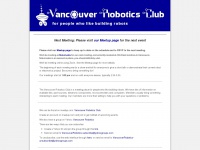 vancouverroboticsclub.org Thumbnail