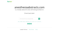 Anesthesiaabstracts.com