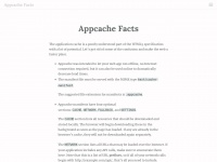 appcachefacts.info Thumbnail