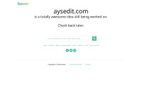 Aysedit.com