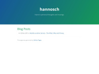 Hannosch.eu