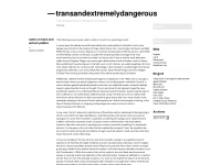 transandextremelydangerous.wordpress.com Thumbnail