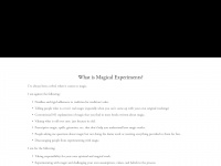 Magicalexperiments.com