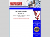 selectioncriteria-examples.com Thumbnail
