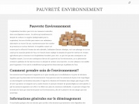 Pauvrete-environnement.org