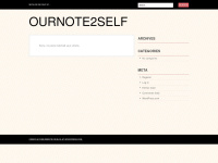 ournote2self.wordpress.com Thumbnail