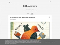 bibliophemera.blogspot.com Thumbnail