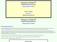 Pressuretopower.com