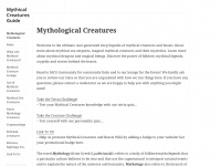 Mythicalcreaturesguide.com