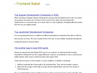 frontendbabel.info Thumbnail